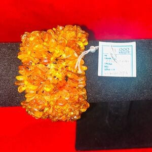 Vintage Baltic Amber Beaded Bracelet, high quality, new